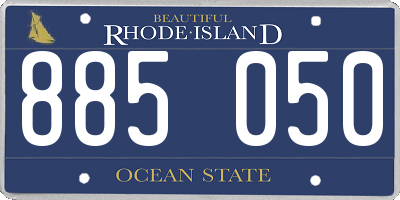 RI license plate 885050