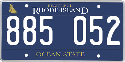 RI license plate 885052