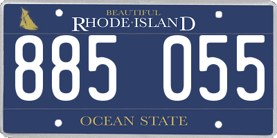 RI license plate 885055