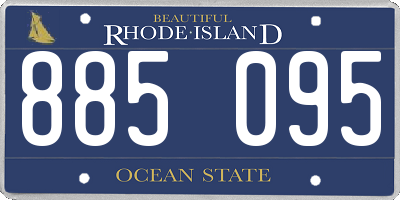 RI license plate 885095
