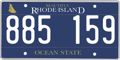 RI license plate 885159
