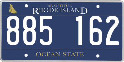 RI license plate 885162