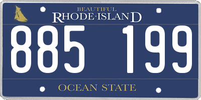 RI license plate 885199