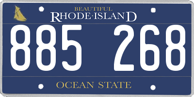 RI license plate 885268