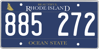 RI license plate 885272