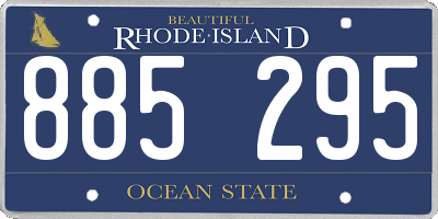 RI license plate 885295