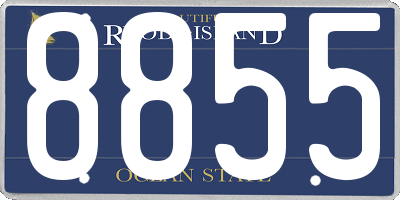 RI license plate 8855