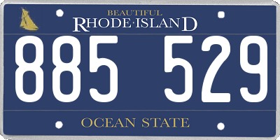 RI license plate 885529