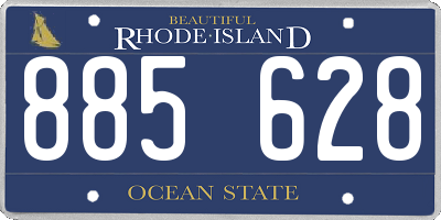 RI license plate 885628