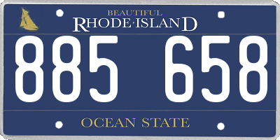 RI license plate 885658