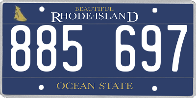 RI license plate 885697