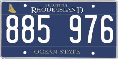 RI license plate 885976