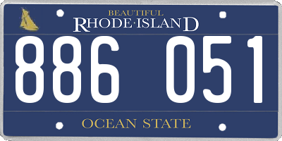 RI license plate 886051