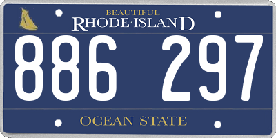 RI license plate 886297