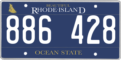 RI license plate 886428