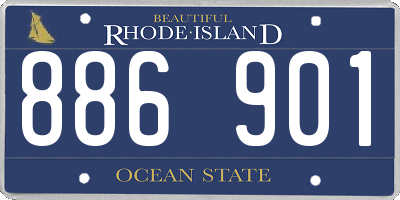 RI license plate 886901