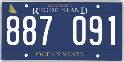 RI license plate 887091