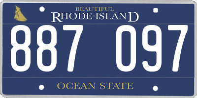 RI license plate 887097