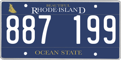 RI license plate 887199