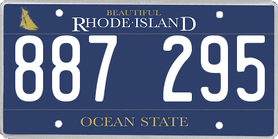 RI license plate 887295