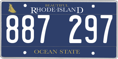 RI license plate 887297
