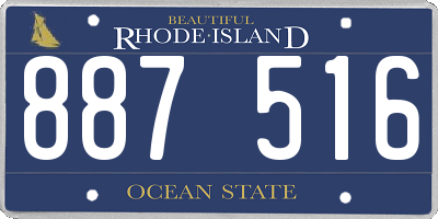 RI license plate 887516