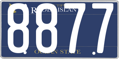 RI license plate 8877
