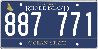 RI license plate 887771