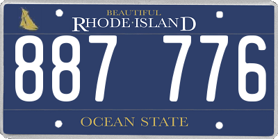 RI license plate 887776