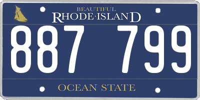 RI license plate 887799