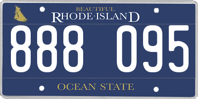 RI license plate 888095