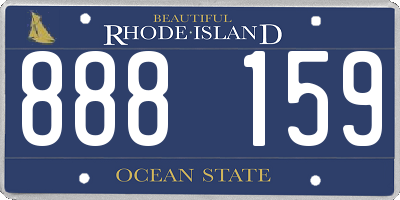 RI license plate 888159