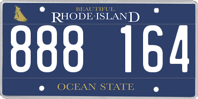 RI license plate 888164