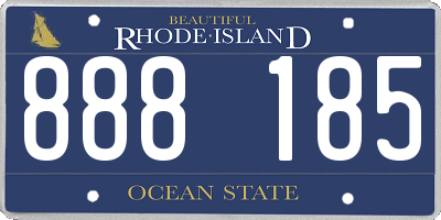 RI license plate 888185