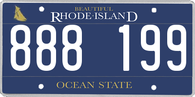 RI license plate 888199