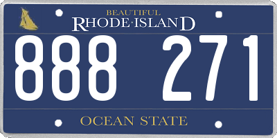 RI license plate 888271