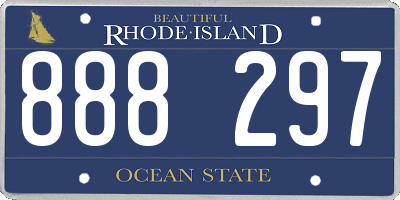 RI license plate 888297
