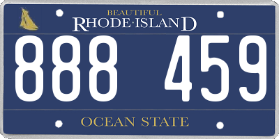 RI license plate 888459