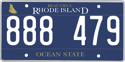 RI license plate 888479