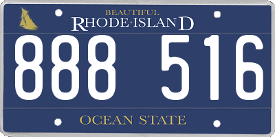RI license plate 888516