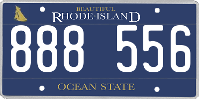 RI license plate 888556