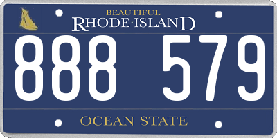 RI license plate 888579