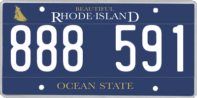 RI license plate 888591