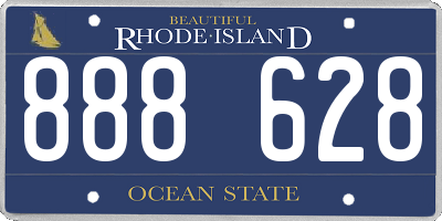 RI license plate 888628