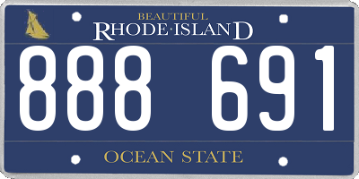 RI license plate 888691