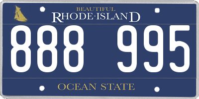 RI license plate 888995