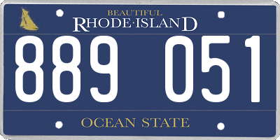 RI license plate 889051