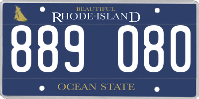 RI license plate 889080