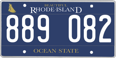 RI license plate 889082