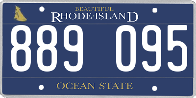 RI license plate 889095